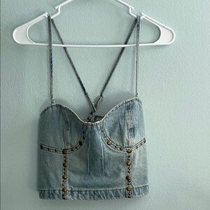 Denim top